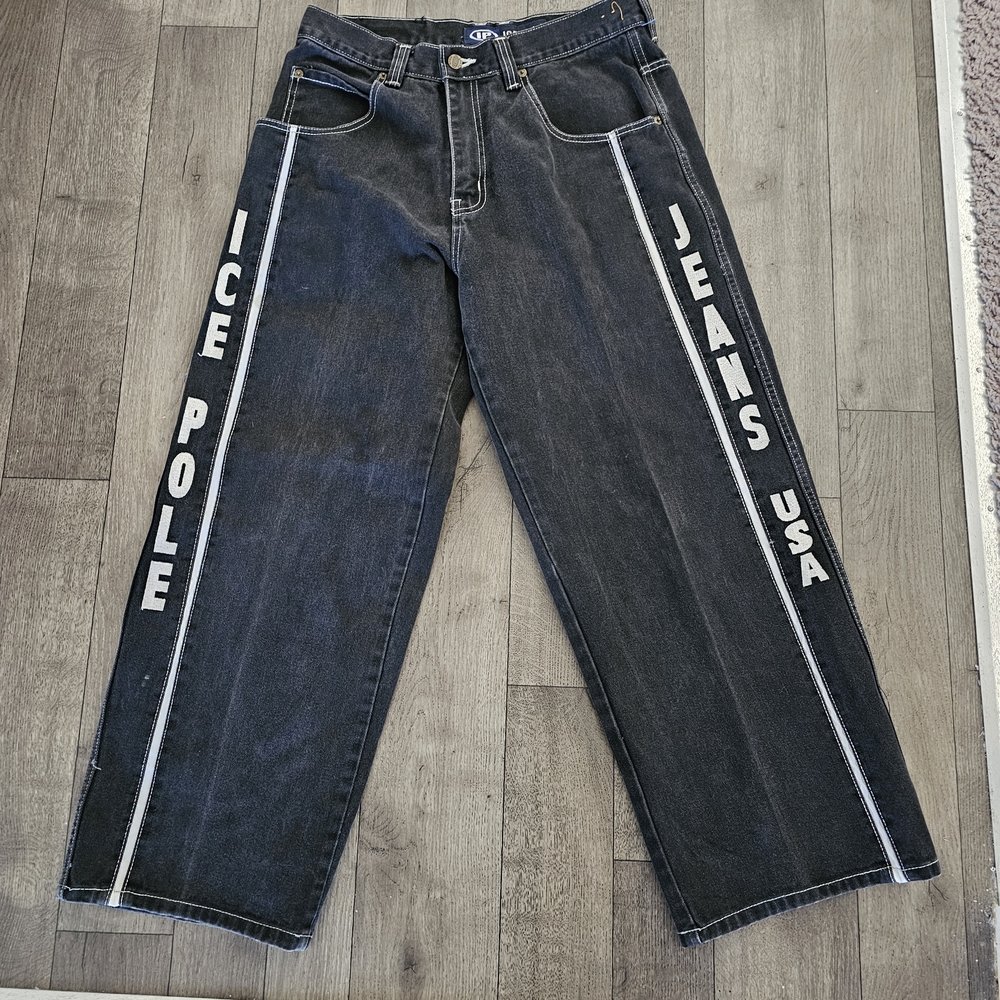 Ice Pole USA Jeans Size 34 Men's Dark Denim Relaxed Jeans Skater Urban